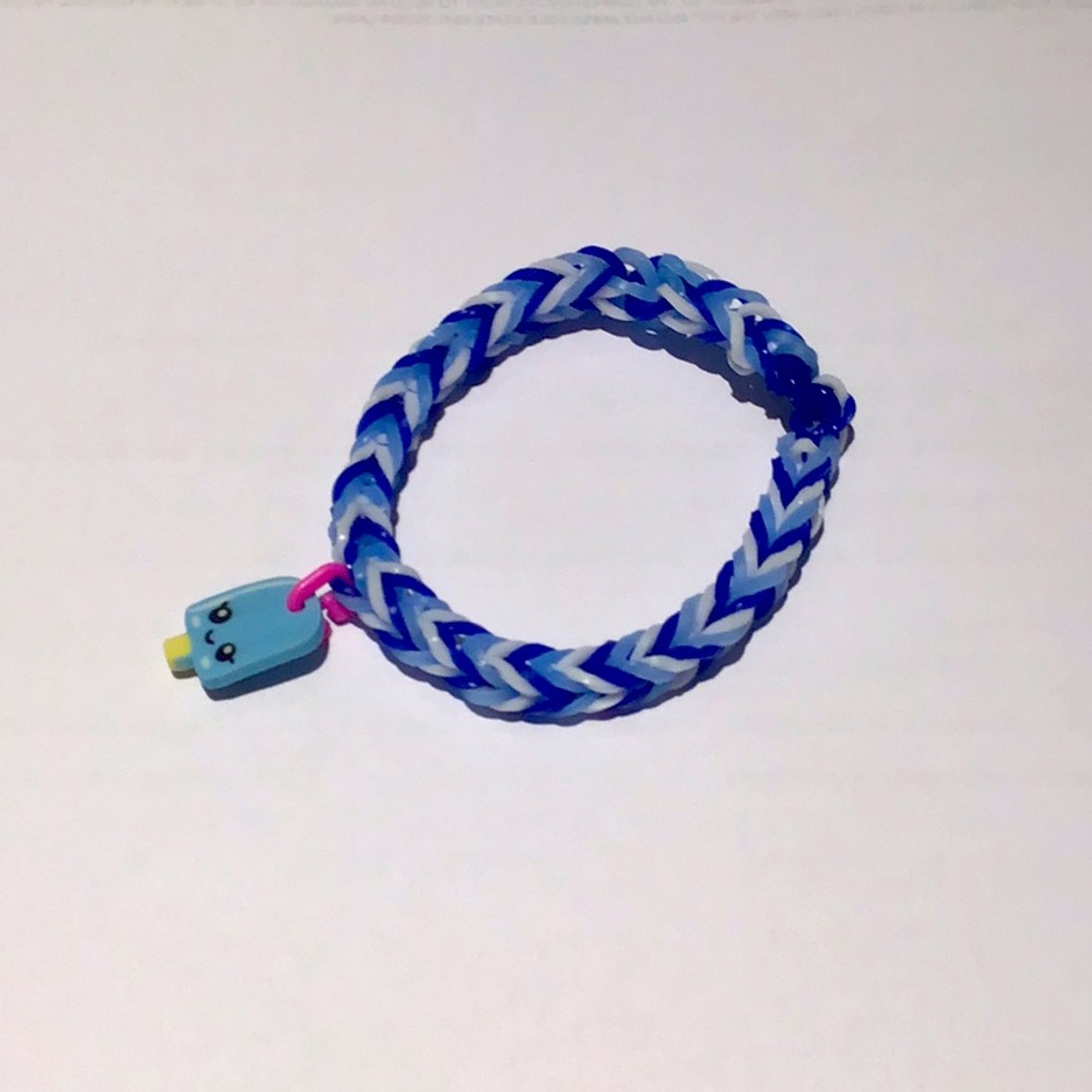 Rubber Band bracelet with popsicle charm.